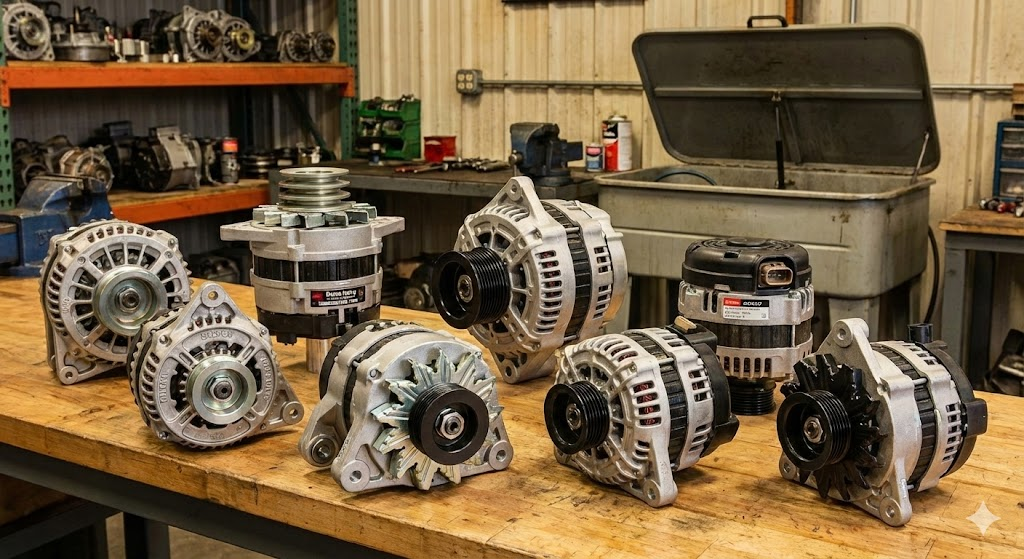 Alternadores y arranques de maquinaria